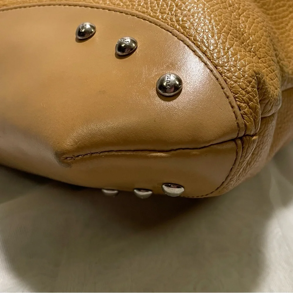 Vintage Furla Studded Leather Hobo Shoulder Bag ✨RARE✨
